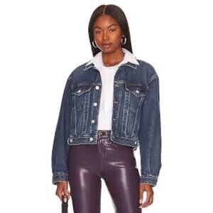 AGOLDE Shrunken Charli Jean Denim Jacket in Filter M